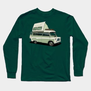 Bedford Camper Van in light green Long Sleeve T-Shirt